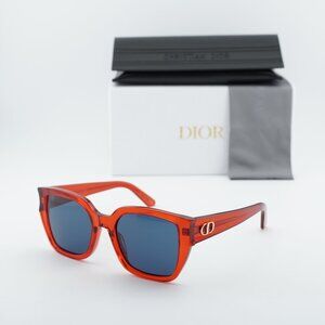 Dior DIORGLOW S1I 35B0 Square Sunglasses - Red/Blue